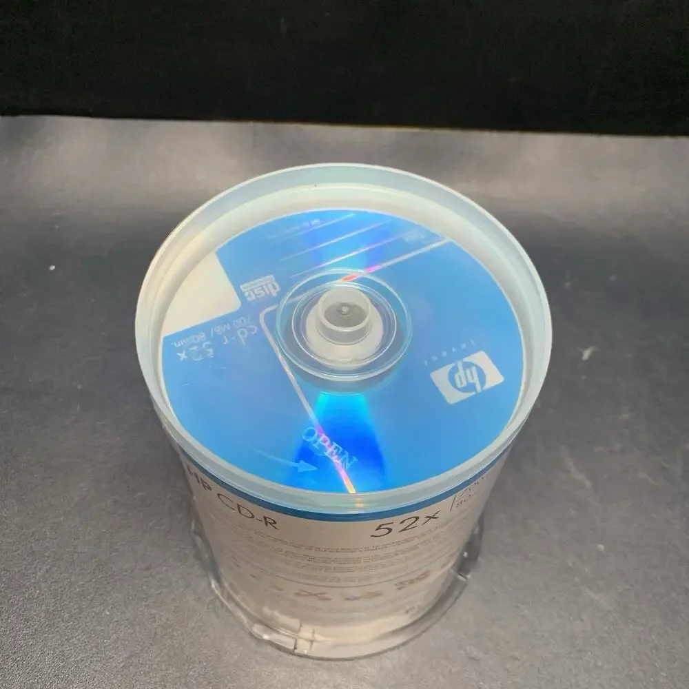 HP CD-R 80 Minute Recording 700 MB Data 52x 100 Pack Discs CR00031XM Sealed